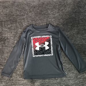 Under Armour Kids Shirt- Gray and Red